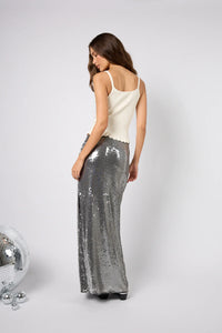 OH APRIL Nika Skirt Maroon Graphite