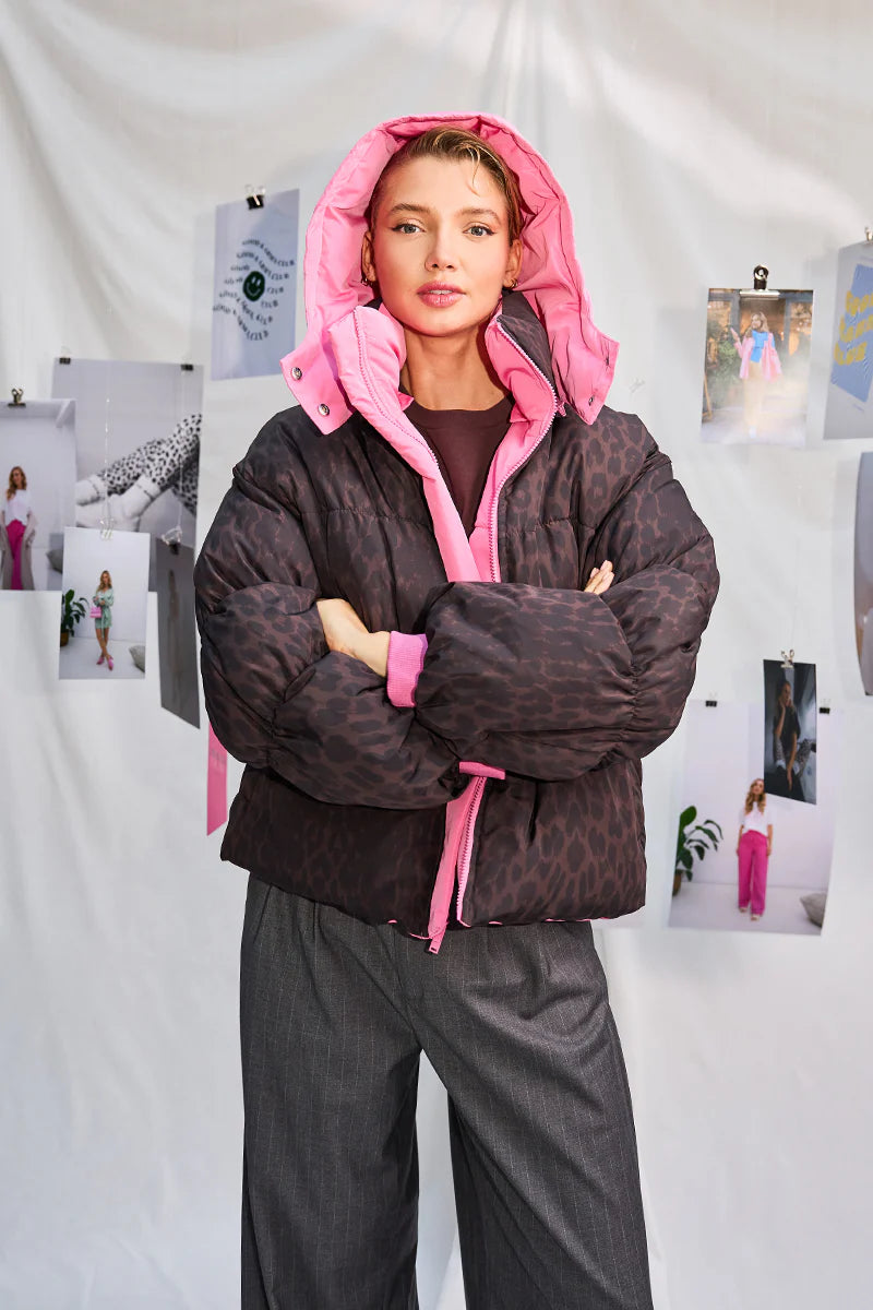 OH APRIL Nicky Puffer Jacket Candy/Truffle Leo