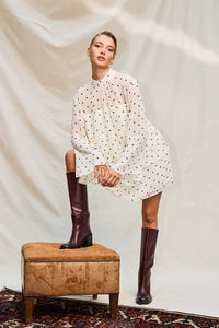 OH APRIL Lavinia Volant Dress Polkadot