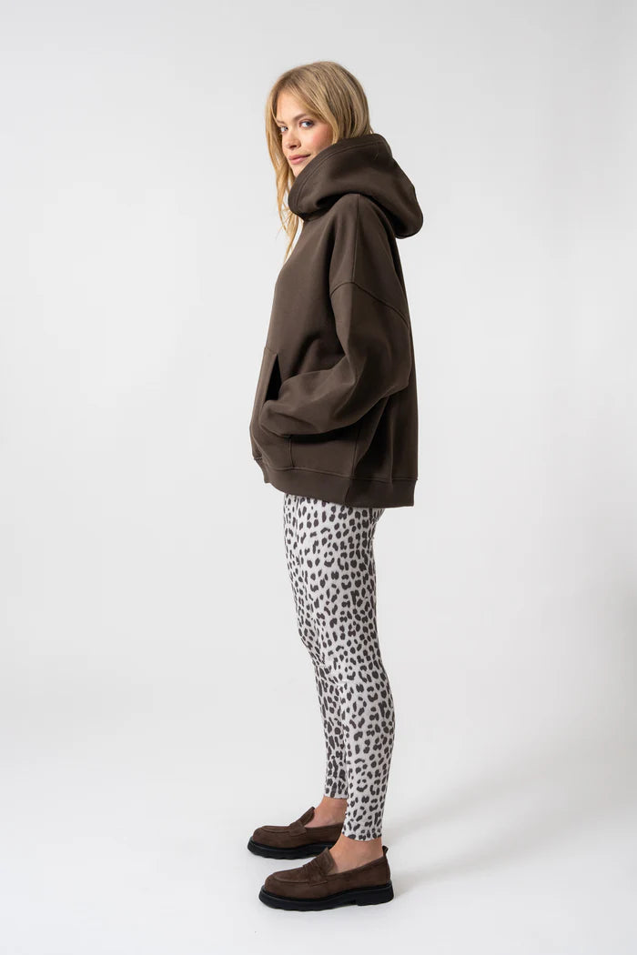 OH APRIL Boyfriend Hoodie deep brown