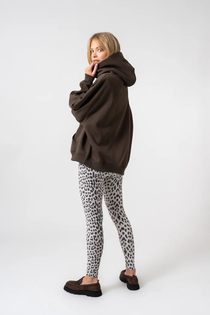 OH APRIL Boyfriend Hoodie deep brown