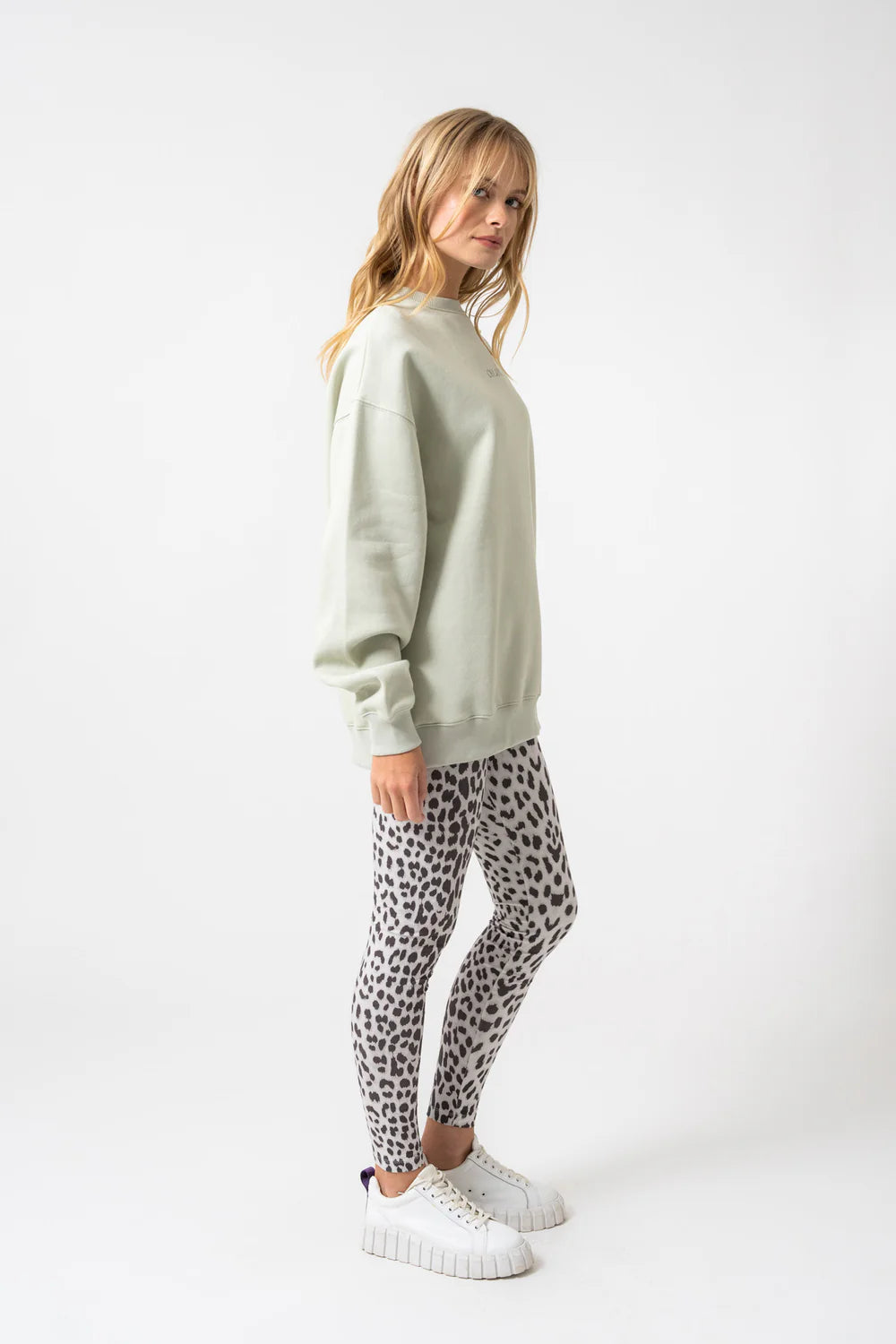 OH APRIL Oversized Sweater Positive soft green