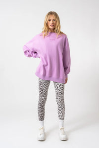 OH APRIL Oversized Sweater Positive bright lilac