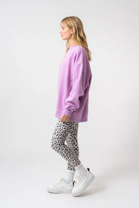 OH APRIL Oversized Sweater Positive bright lilac