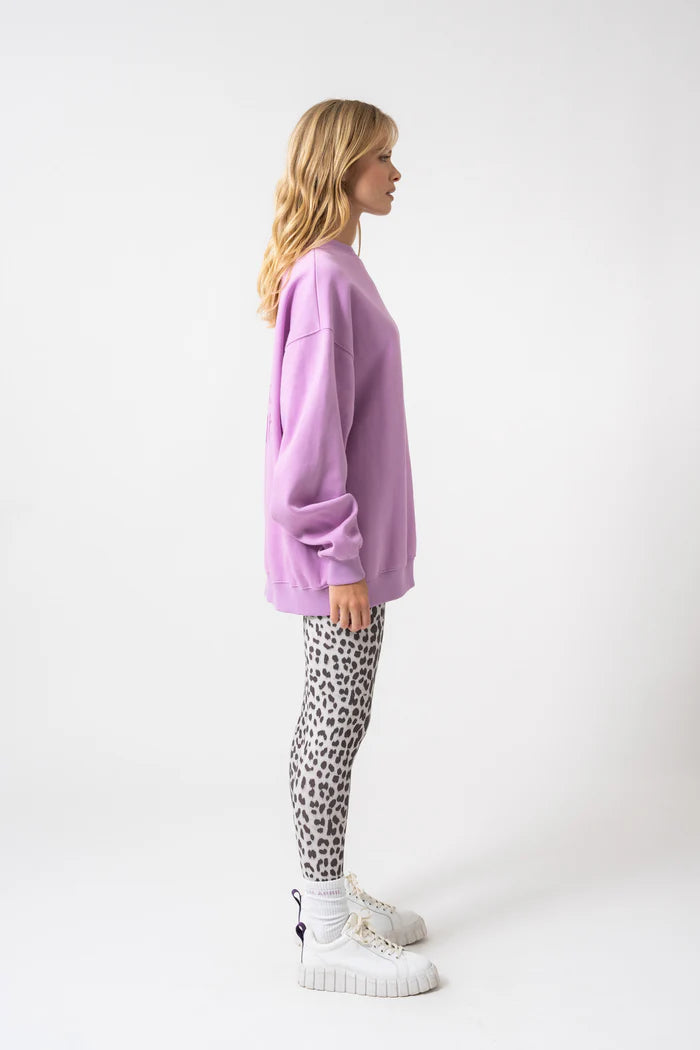 OH APRIL Oversized Sweater Positive bright lilac