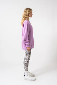 OH APRIL Oversized Sweater Positive bright lilac