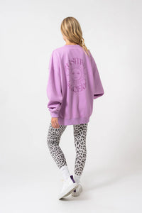 OH APRIL Oversized Sweater Positive bright lilac