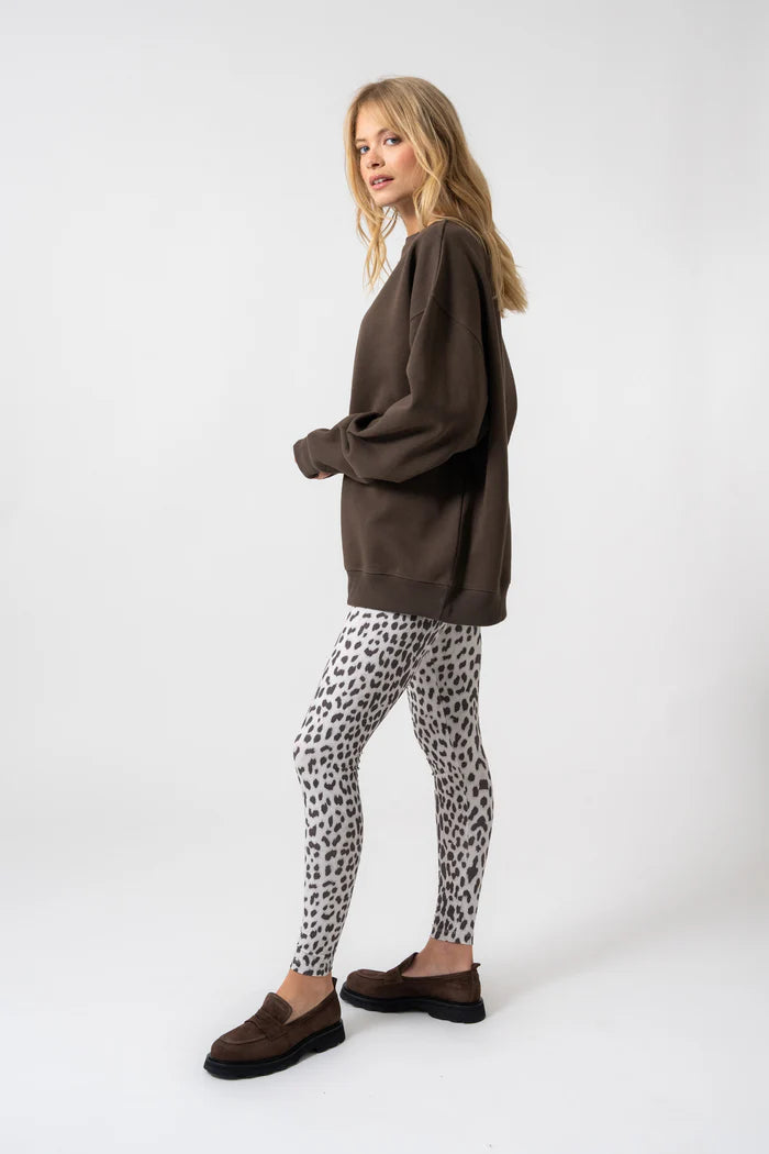 OH APRIL Oversized Sweater deep brown