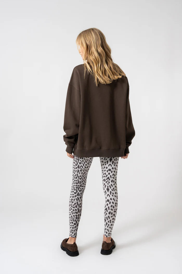 OH APRIL Oversized Sweater deep brown