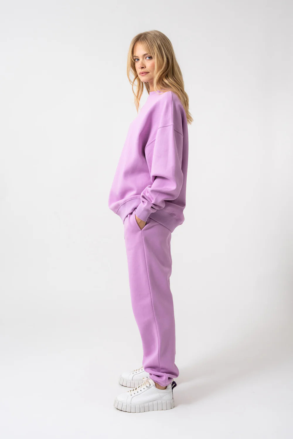 OH APRIL Oversized Sweater bright lilac