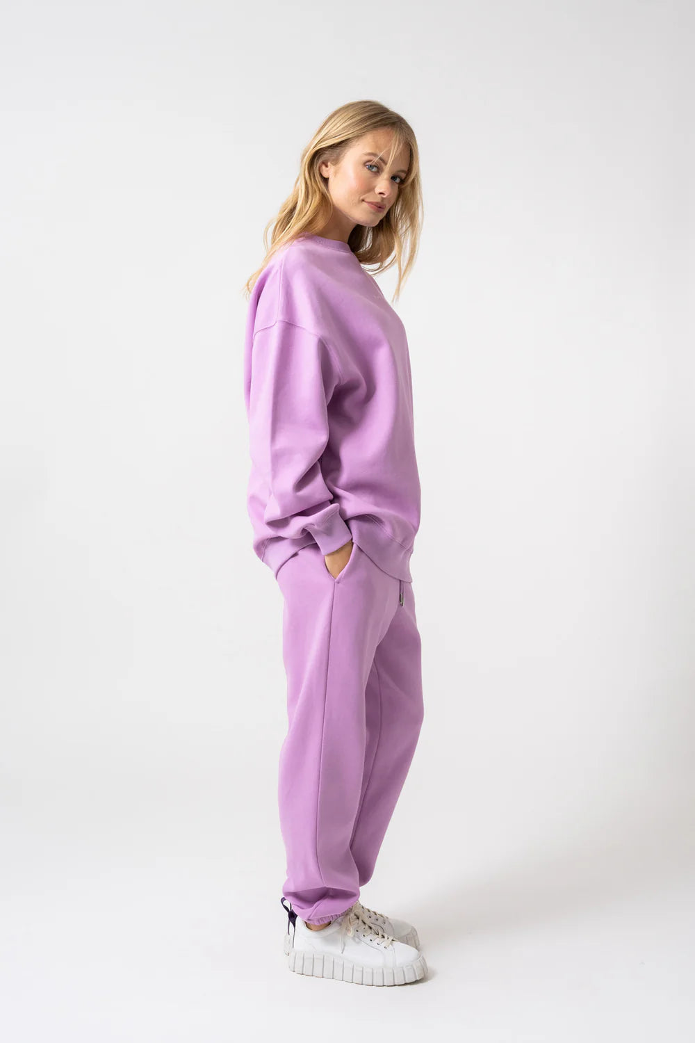 OH APRIL Oversized Sweater bright lilac