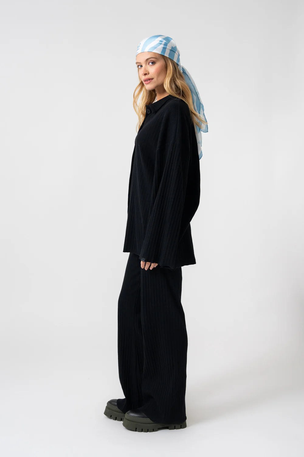 OH APRIL Fleur Blouse black