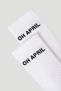 OH APRIL Steffi Socks WHITE