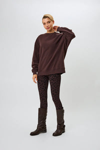 OH APRIL OV Sweater Good Karma Truffle