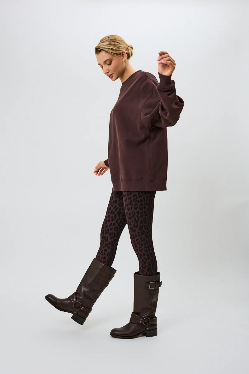 OH APRIL OV Sweater Good Karma Truffle