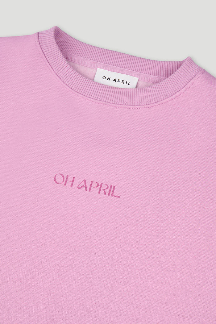 OH APRIL Oversized Sweater Positive bright lilac