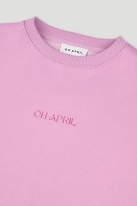 OH APRIL Oversized Sweater Positive bright lilac