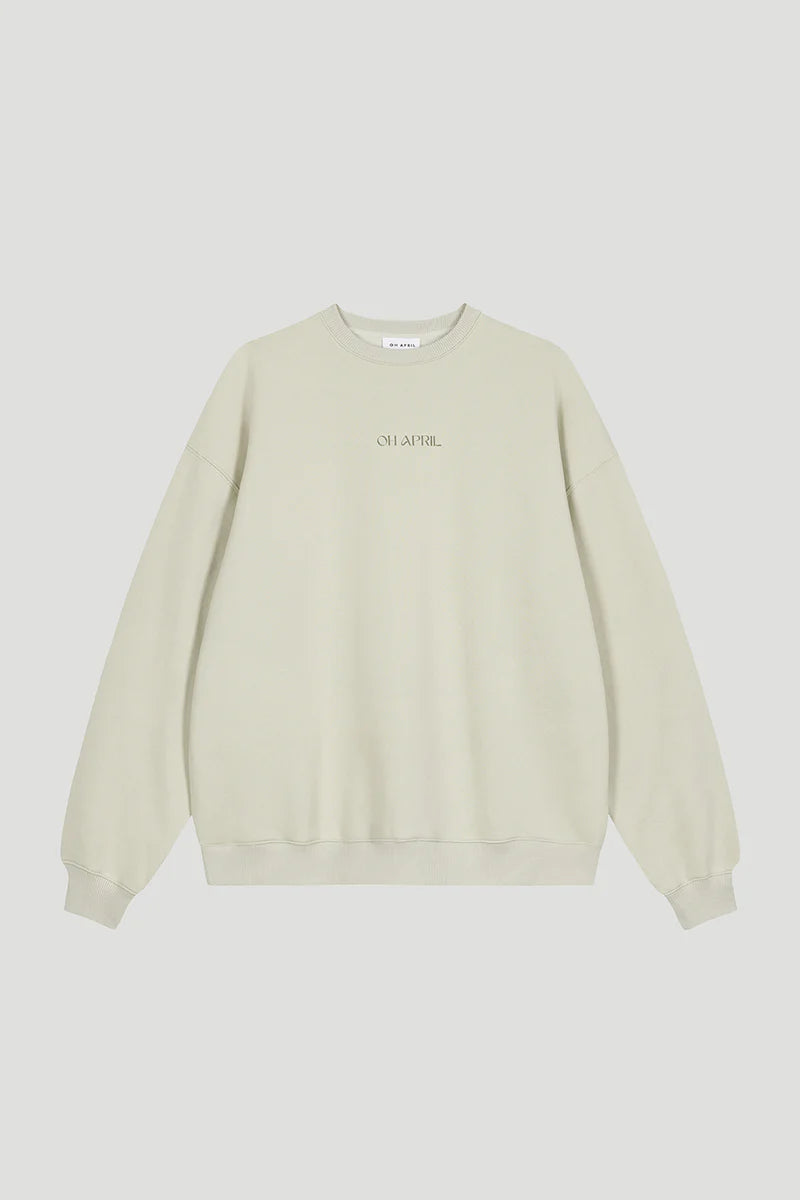 OH APRIL Oversized Sweater Positive soft green