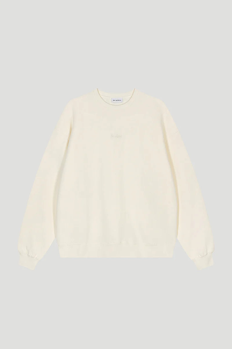 OH APRIL OV Sweater Good Karma Off White