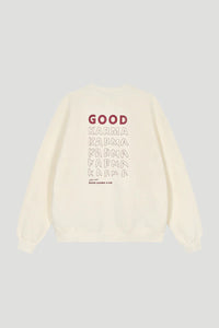 OH APRIL OV Sweater Good Karma Off White
