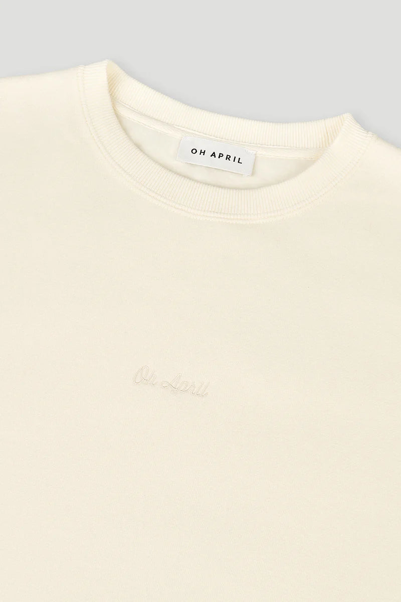 OH APRIL OV Sweater Good Karma Off White