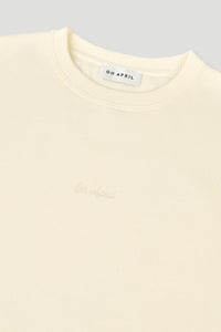 OH APRIL OV Sweater Nostalgia Heart Off White