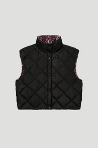 OH APRIL Onyx Puffer Vest Black
