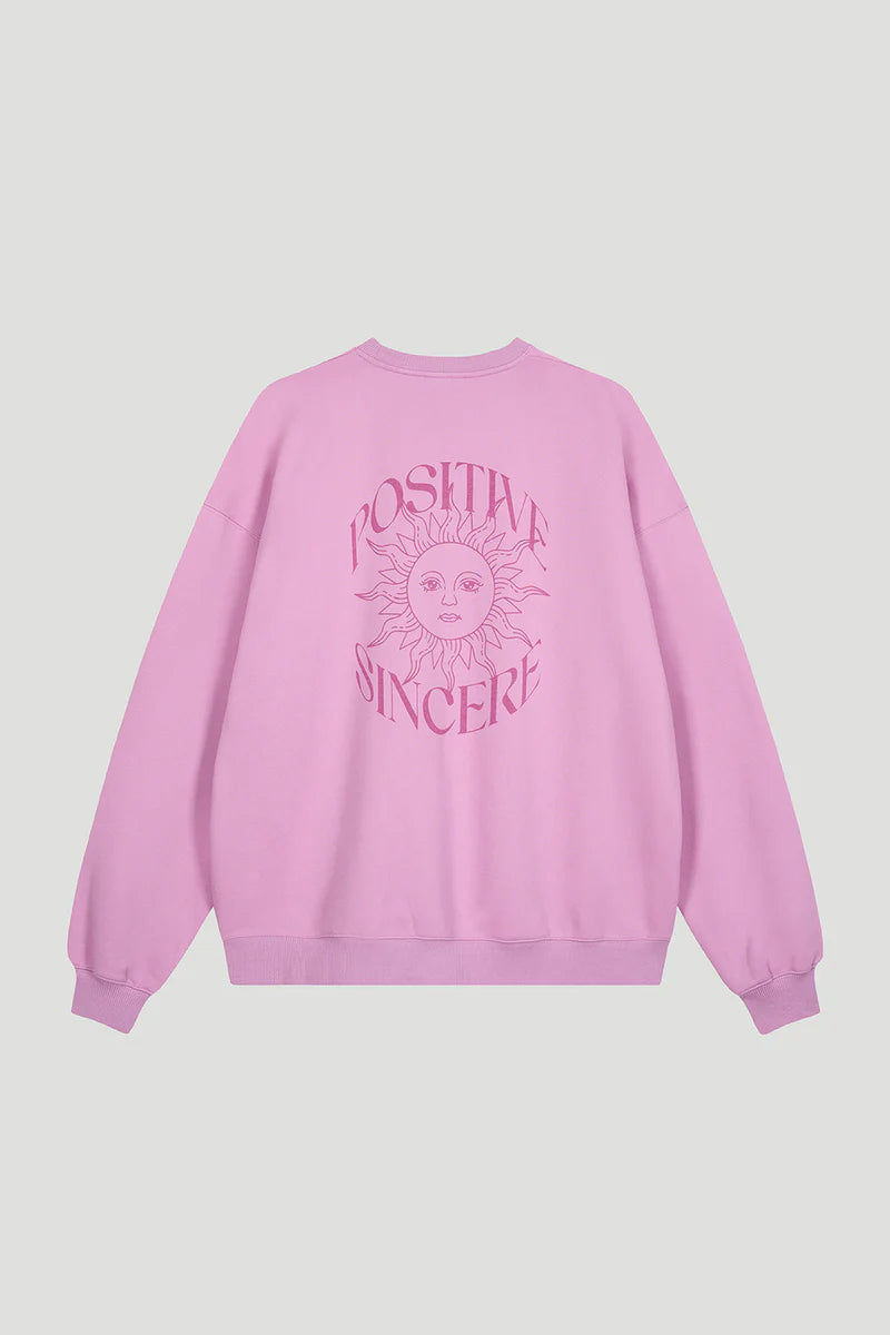 OH APRIL Oversized Sweater Positive bright lilac