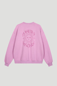 OH APRIL Oversized Sweater Positive bright lilac