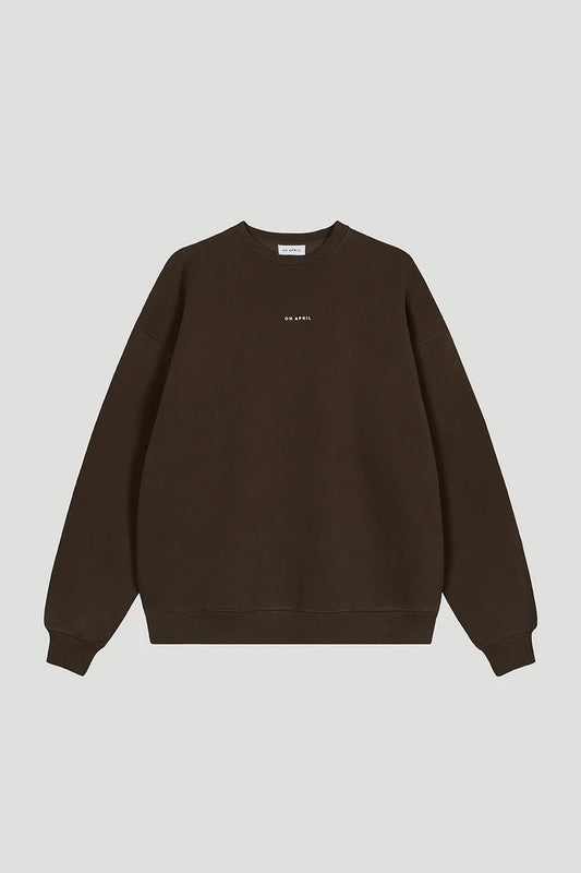 OH APRIL Oversized Sweater deep brown