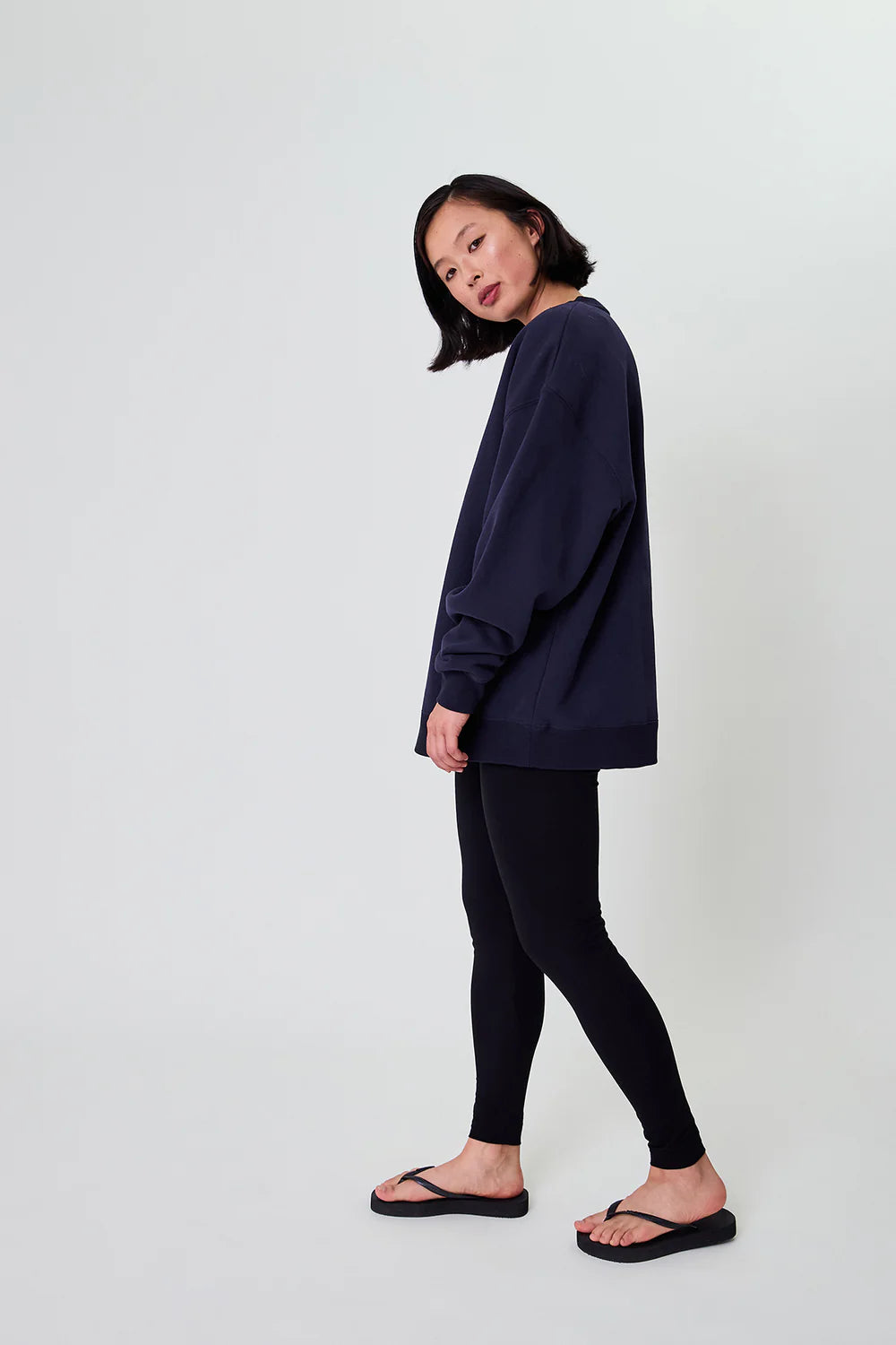 OH APRIL Oversized Sweater Magic Blackberry