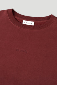 OH APRIL Oversized Sweater Muse Cherrywood