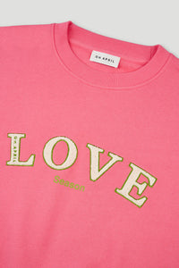 OH APRIL Regular Sweater Love Dark Rose