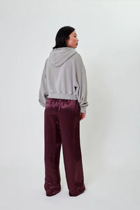 OH APRIL Rosina Zipper Sweater Light Grey Acid