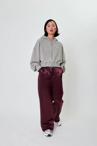 OH APRIL Rosina Zipper Sweater Light Grey Acid