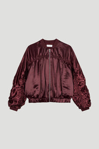 OH APRIL Rumi Zipper Jacket Cherrywood