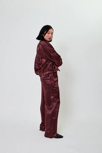 OH APRIL Rumi Zipper Jacket Cherrywood