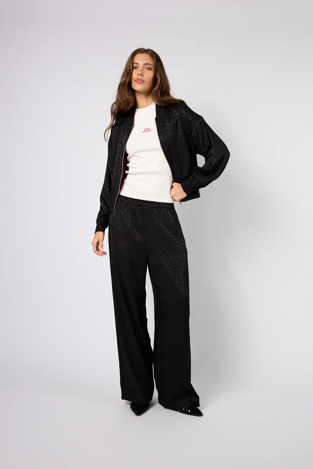 OH APRIL Saela Trackpants Leo Black