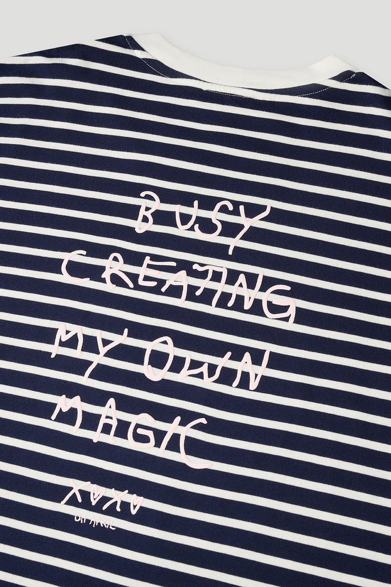 OH APRIL Venetia Striped Longsleeve Blackberry