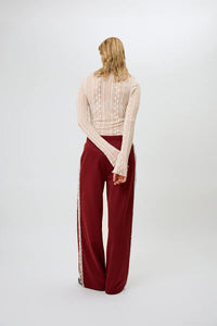 OH APRIL Zahara Lace Longsleeve Off White