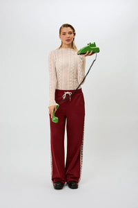 OH APRIL Zahara Lace Longsleeve Off White