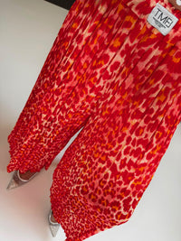 Signature Plisseehose rot LEO POWER rot/orange