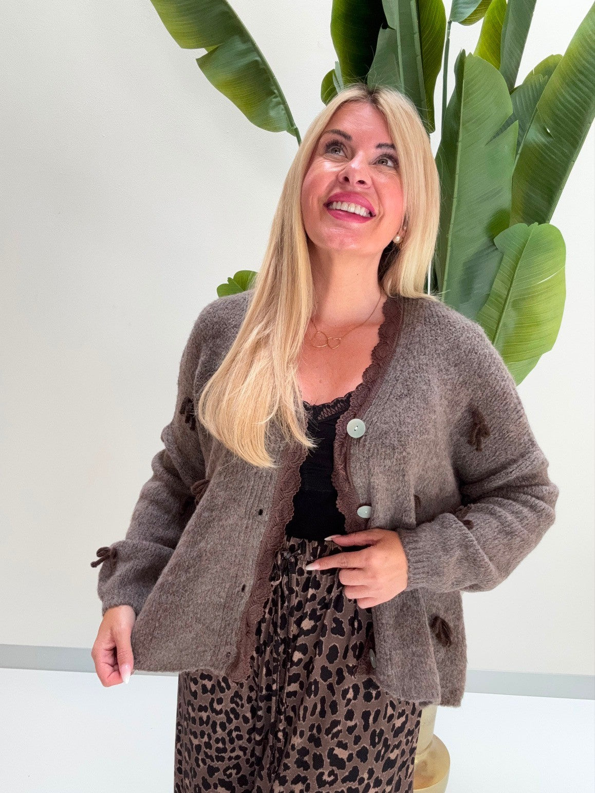 Strickjacke MOKKA BOW