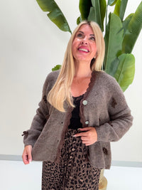 Strickjacke MOKKA BOW