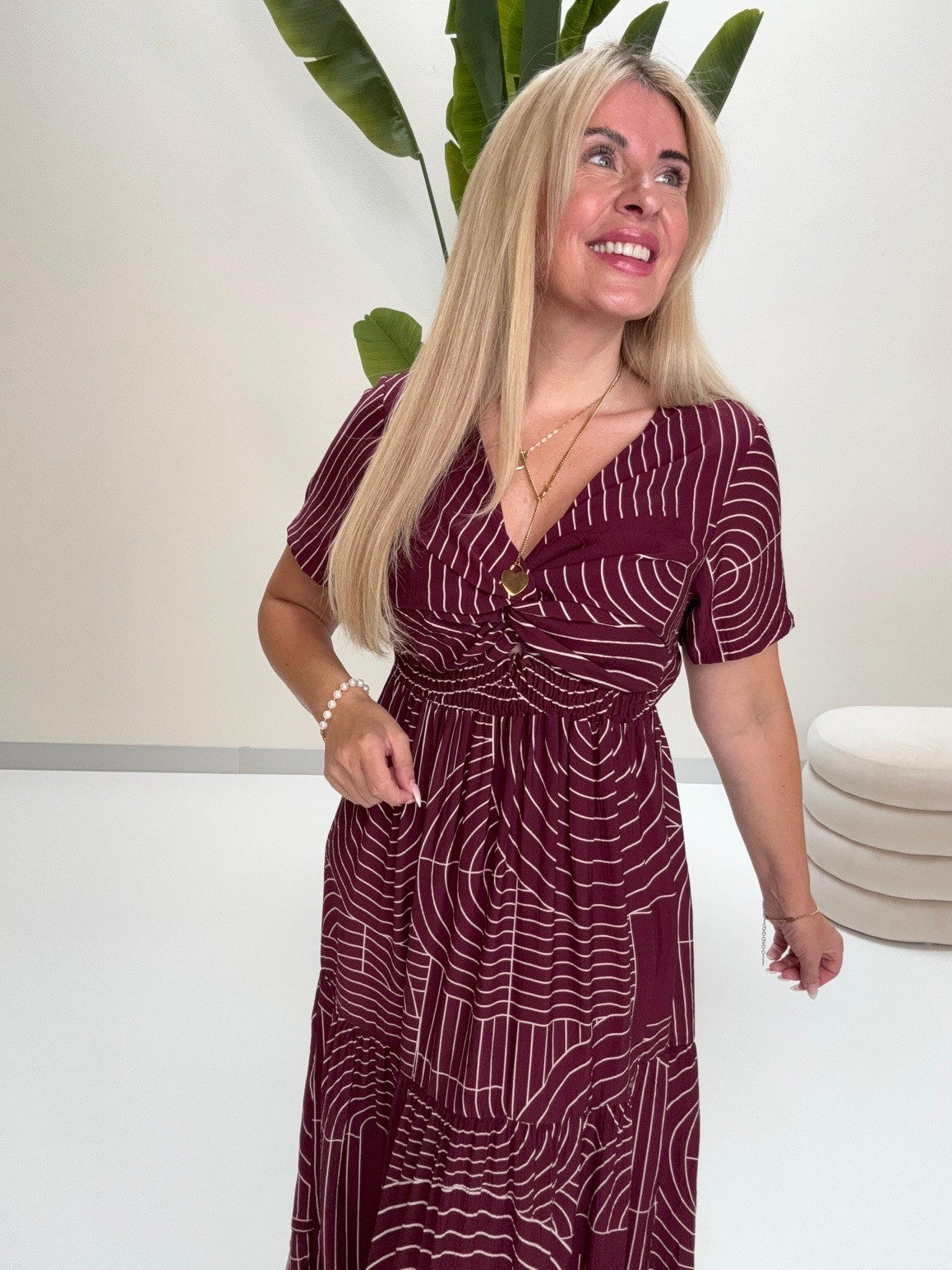 Kleid LUXURY CLEAN GIRL burgundy