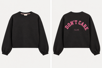 Sweater mit Rückenprint DONT CARE CLUB dunkelbraun