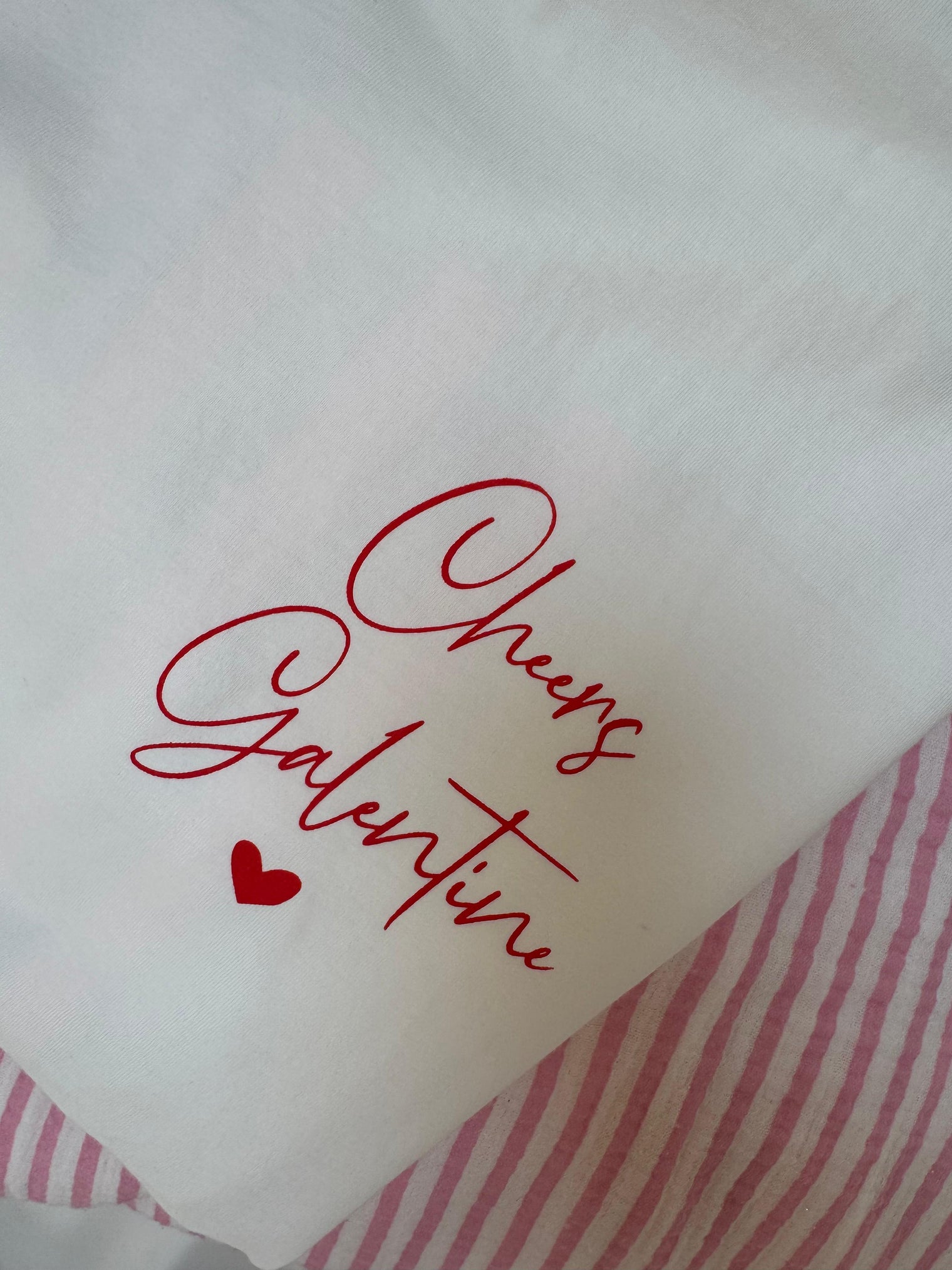 Statement Shirt weiß CHEERS mit süßem Cocktailglas