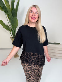 Spitzenshirt LACE schwarz