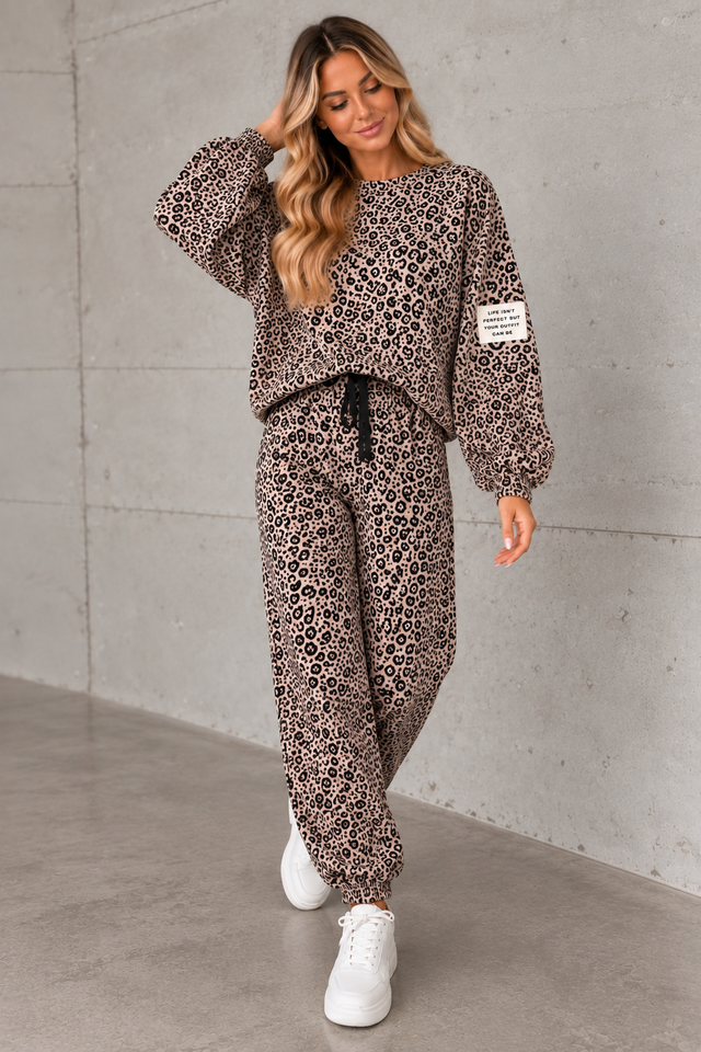 Sweater LEO CRUSH taupe
