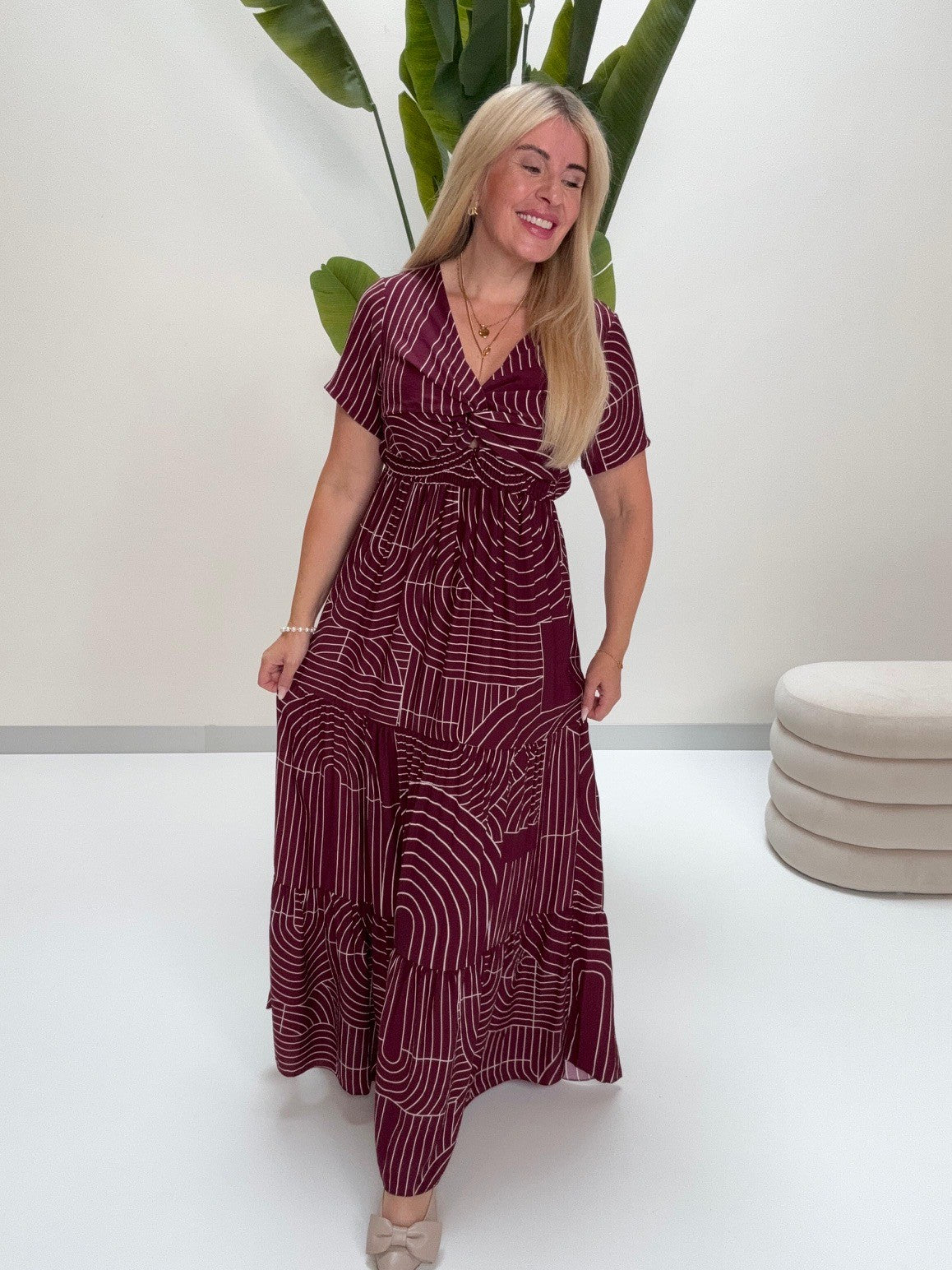 Kleid LUXURY CLEAN GIRL burgundy